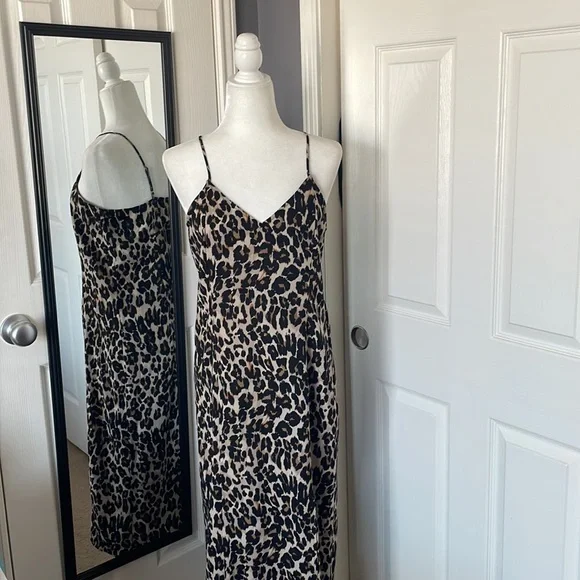Nordstrom BP. Leopard print slip dress - Picture 5 of 9